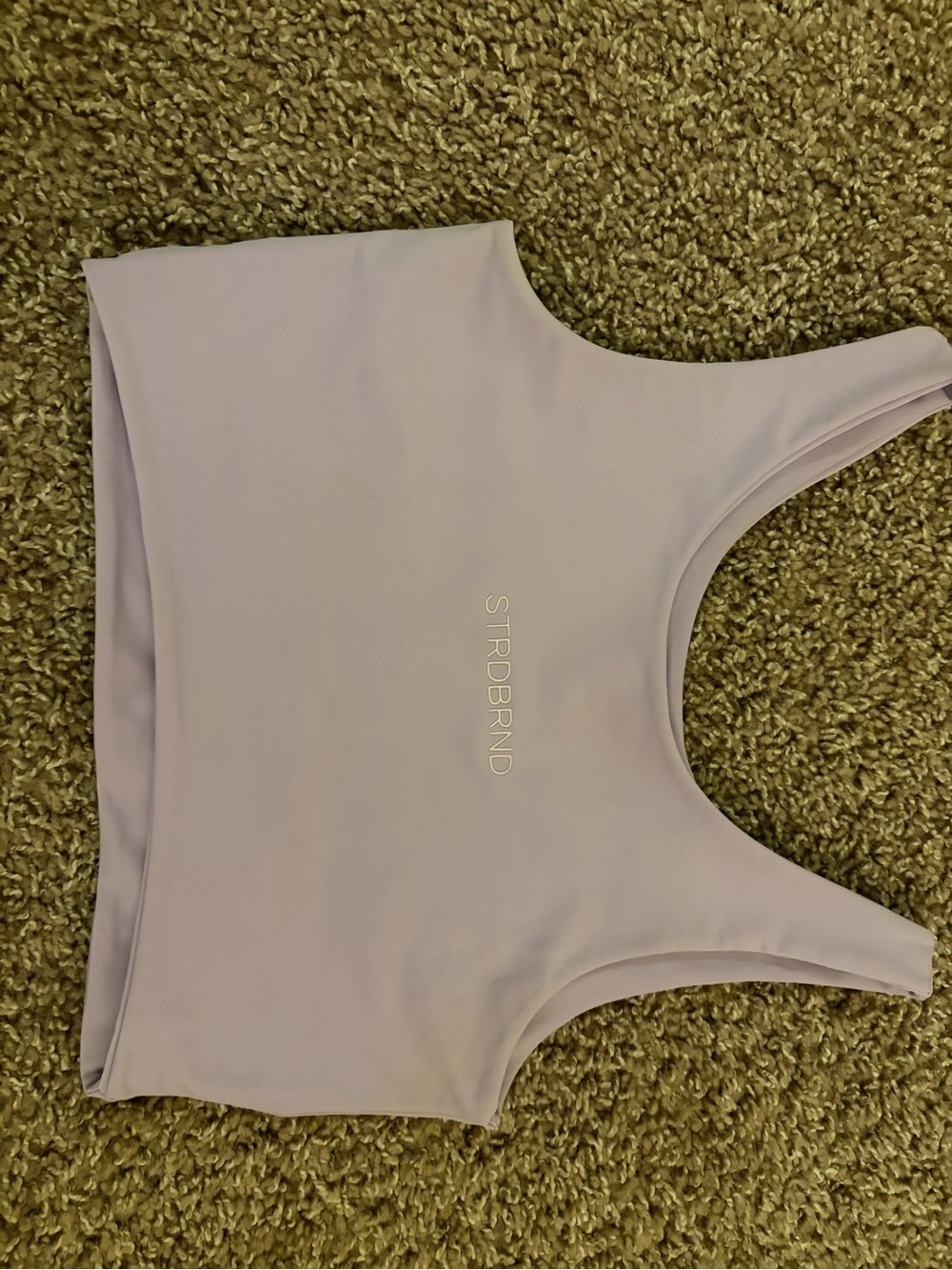 Lavender Scoop Neck Crop Top